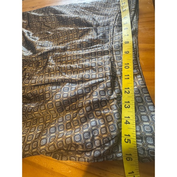 BANANA REPUBLIC Wom. Size 8 %100 Silk Geometric Print Wide Leg Palazzo Pants - Picture 8 of 11